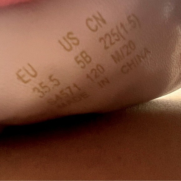 Stuart Weitzman Blue Denim Slide Flat Slip On Sandal Shoes w/ Pearls Women 5 B - Picture 12 of 14